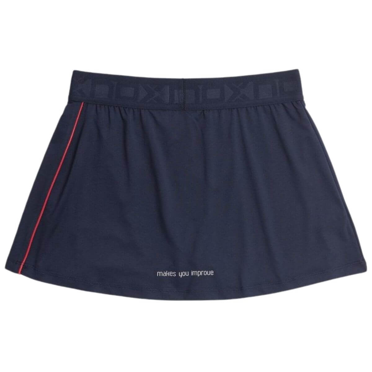 Falda Nox Pro Azul Franja Roja