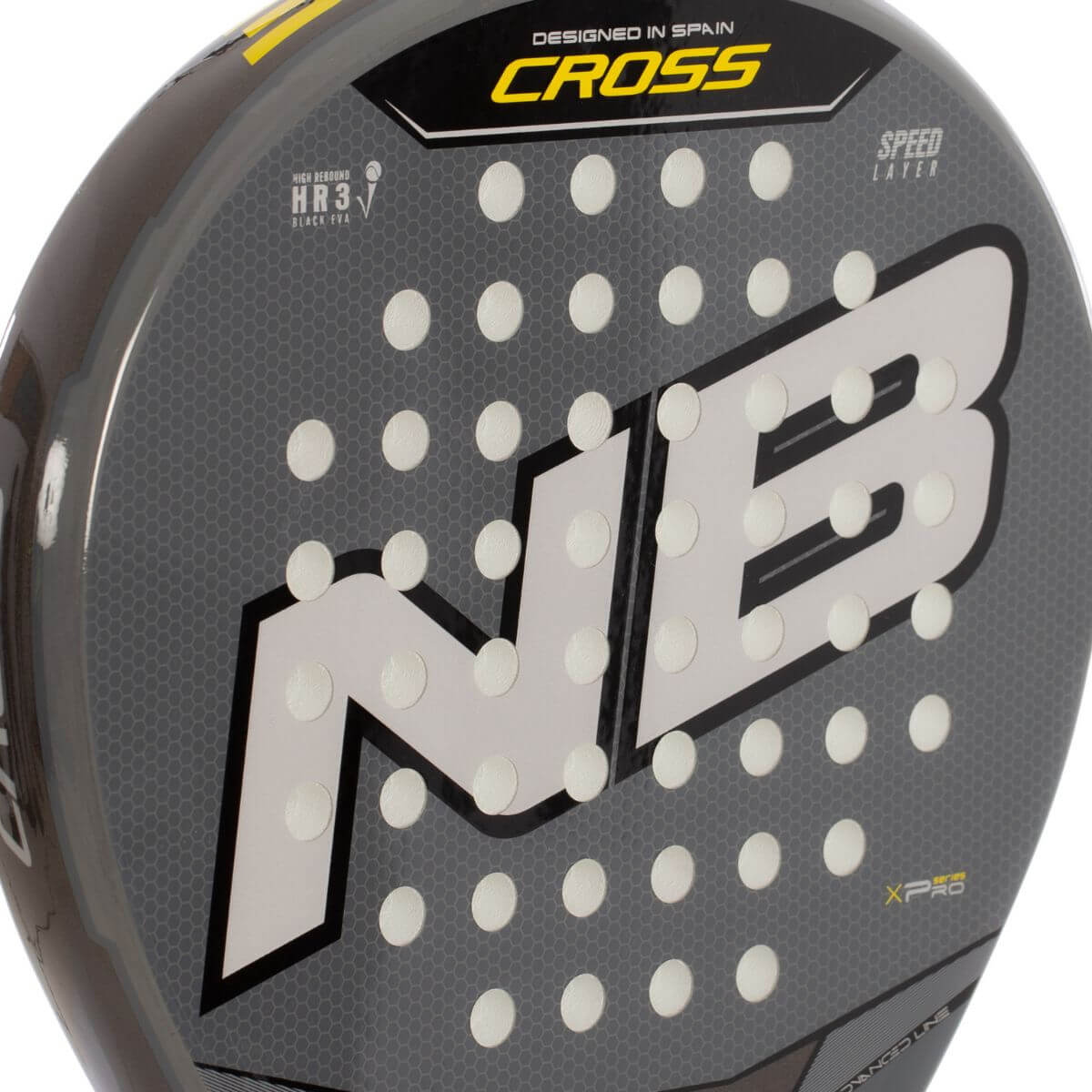 Pala Enebe Cross Gris Amarillo (360-375gr)