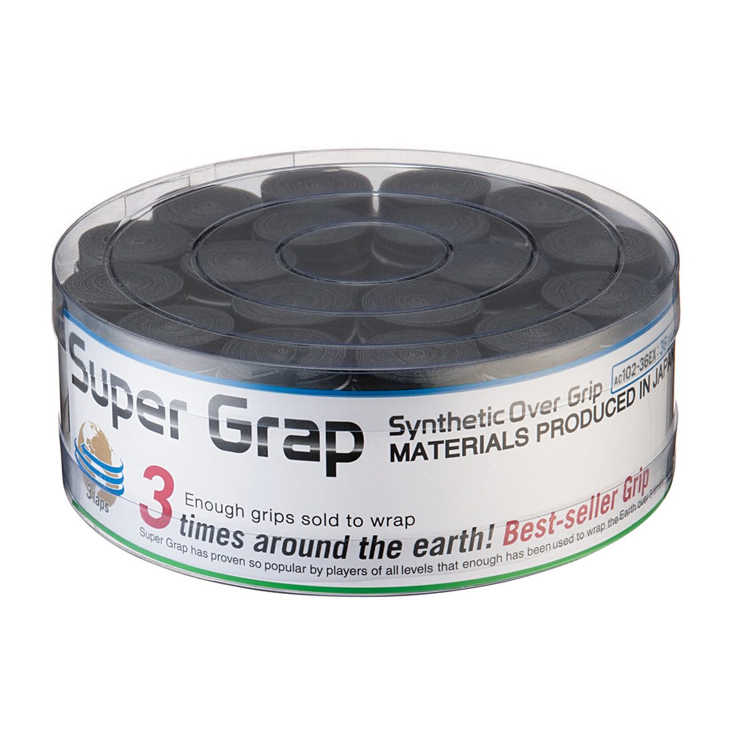 Jarro Overgrip Super Grap x36 -Negro