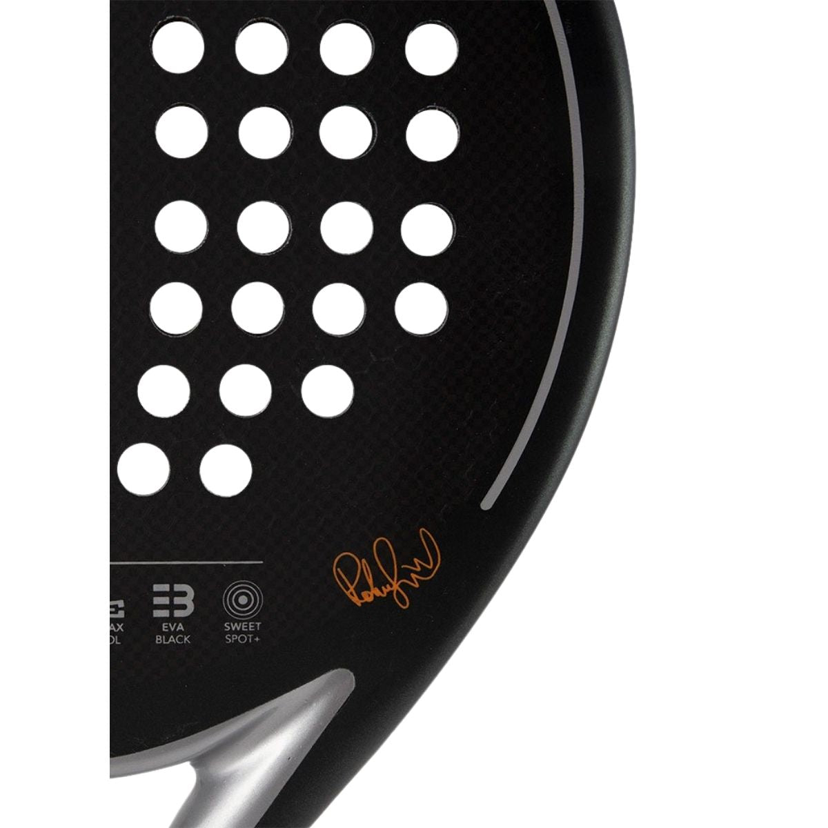 Protector Pala Padel No+Crash Fibra Carbono Negro Talla L