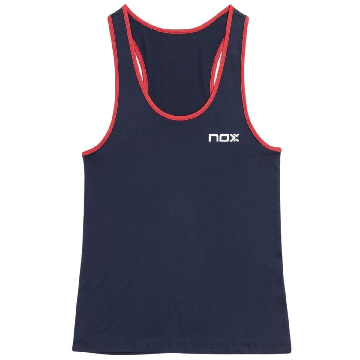 Polera Nox Mujer Pro Tirantes Azul Rojo