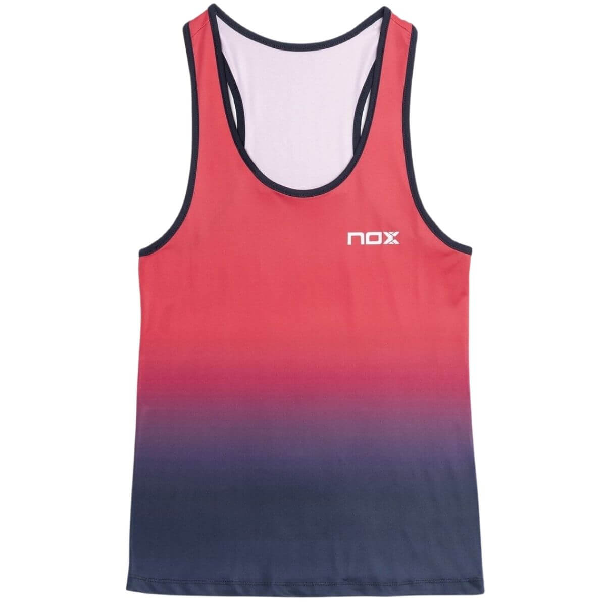 Polera Nox Pro Tirantes Degrade Rojo Azul