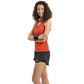 Polera Nox Mujer Tirantes Microperforada Team Roja Logo Blanco