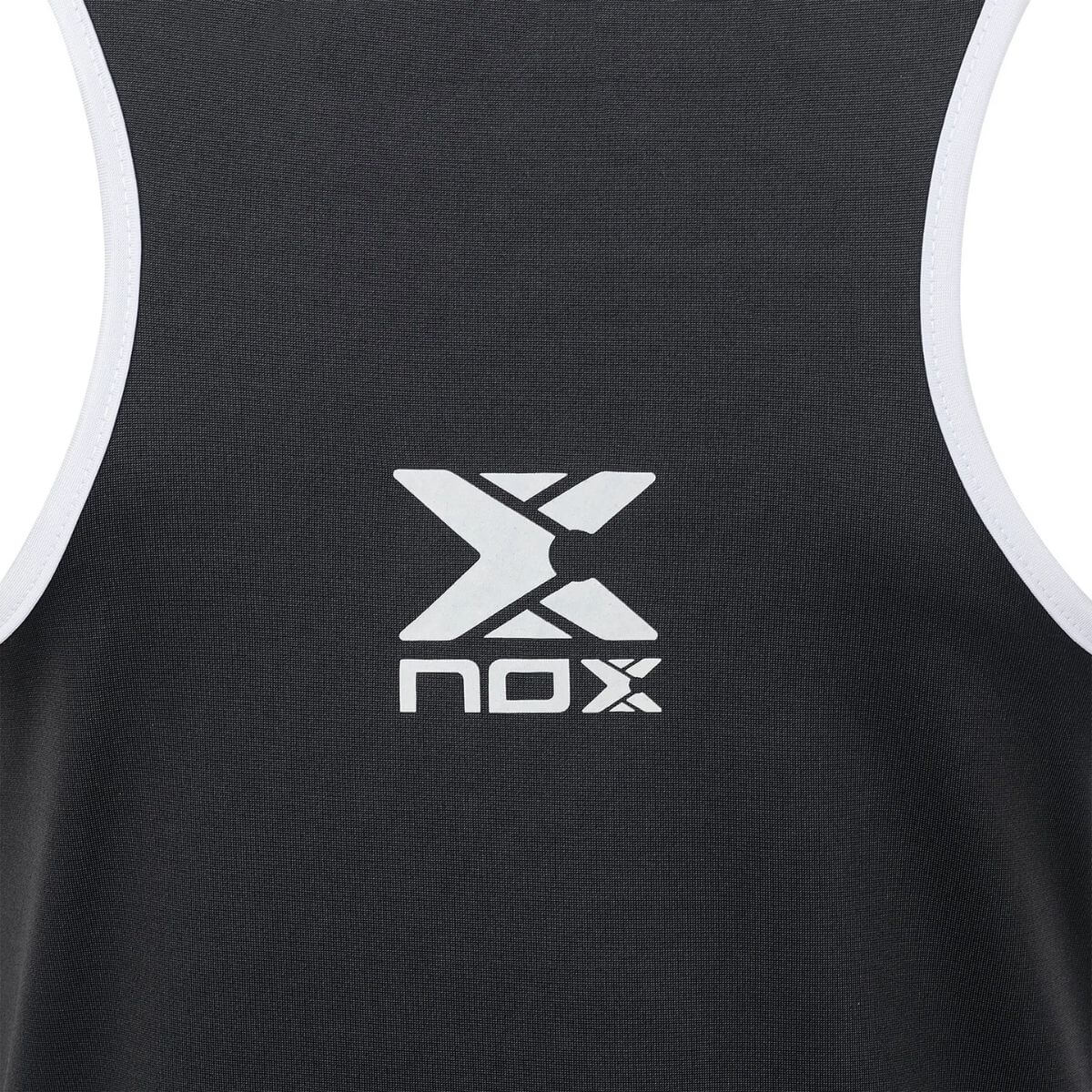 Polera Nox Tirantes Mujer Negro Logo Blanco