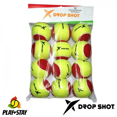 Drop Shot Play+Stay Pelota Stage 3 - Bolsa 12 pelotas