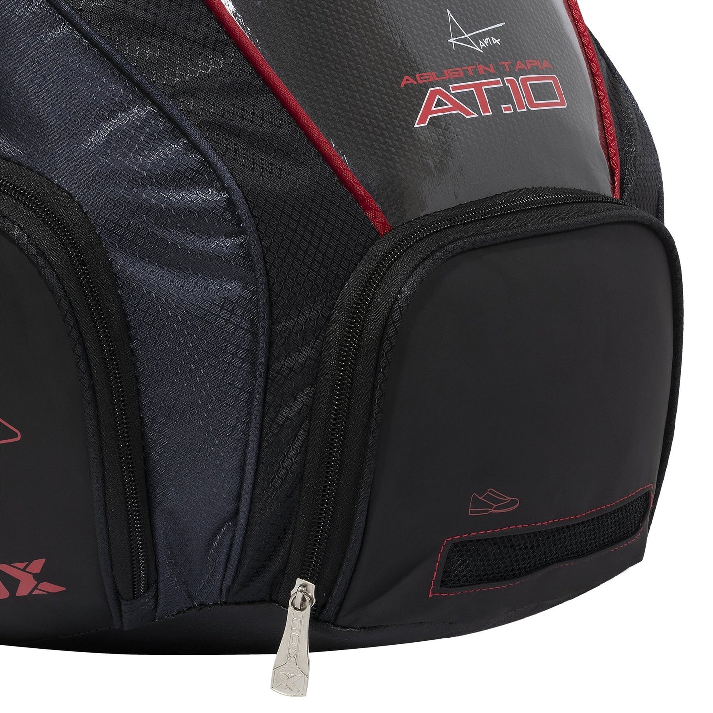 Mochila Nox AT10 Street Negra Logo Rojo