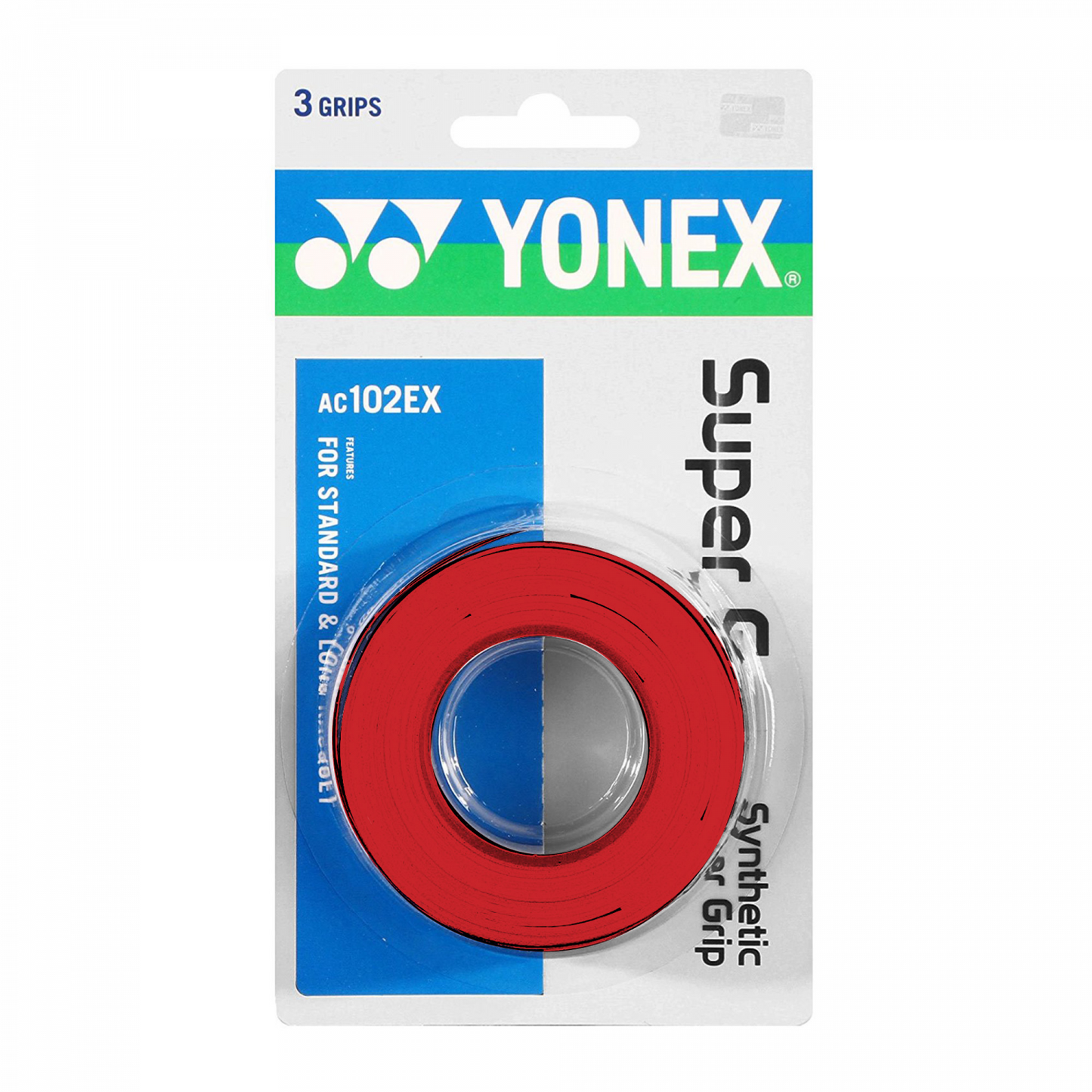 Overgrip Yonex Super Grap x3 - Rojo